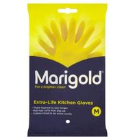Marigold Medium Kitchen & Household Rubber Gloves Of 1