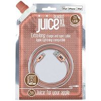 Juice 2M Lightning Cable Rose Gold Braided