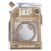 Juice 2M Lightning Cable Gold Braided