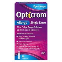 Opticrom Allergy Single Dose 2% W/v Eye Drops - 20 Single Doses