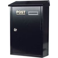 The House Nameplate Company Black Letterbox (H)360mm (W)267mm