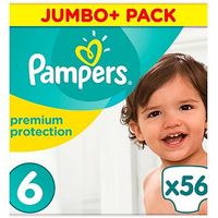 Pampers Premium Protection Size 6, 15+kg, 56 Nappies