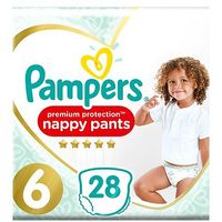 Pampers Premium Active Fit Nappy Pants, Size 6, 15+Kg, 28 Nappies