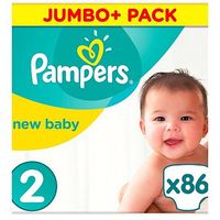 Pampers New Baby Size 2, 3kg-6kg, 86 Nappies
