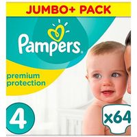 Pampers Premium Protection Size 4, 8kg-16kg, 64 Nappies