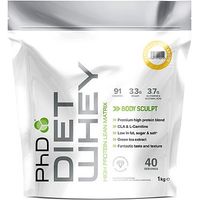 PhD Diet Whey Protein Powder - Vanilla Creme (1kg)