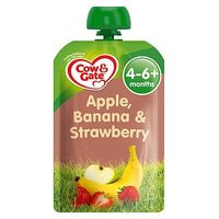Cow & Gate Apple, Strawberry & Banana From 4-6m Onwards 100g
