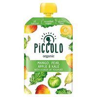 Piccolo Organic Mango, Pear & Kale With A Dash Of Yoghurt Stage 1 100g