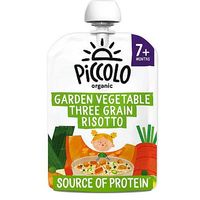 Piccolo Organic Three Grain Risotto With Basil Pesto Stage 2 130g