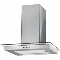 Cooke & Lewis FG60SS Stainless Steel Flat Glass Stainless Steel Effect Cooker Hood (W) 600mm