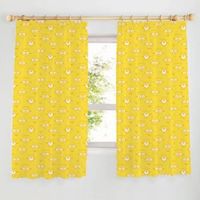 Minion Yellow Pencil Pleat Children's Curtains (W)167 Cm (L)167 Cm