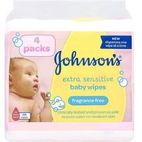 Johnson's Baby Wipes Extra Sensitive 4 Pack