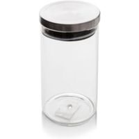 Sabichi 1.2L Silver Glass Storage Jar