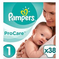 Pampers Procare Premium Protection Size 1, 38 Nappies, 2-5kg