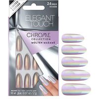 Elegant Touch Chrome Nails Molten Madame