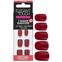 Elegant Touch Express Polished Nails Ruby Red