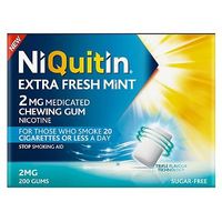 NiQuitin Extra Fresh Mint 2mg Medicated Chewing Gum 200s