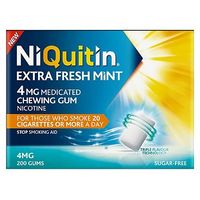 Niquitin Extra Fresh Mint 4mg Medicated Chewing Gum 200s