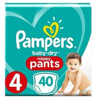 Pampers Baby-Dry Pants Size 4, 8-14Kg, 40 Nappy Pants