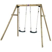 Plum Wooden Double Swing Set - 27509