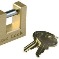 Master Lock Brass 5-Pin Tumbler Open Shackle Padlock (W)85mm
