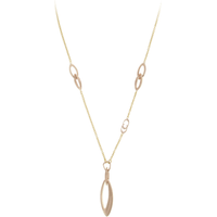 Chimento Lyria 18ct Yellow Rose Gold 0.03ct Diamond Link Necklace D