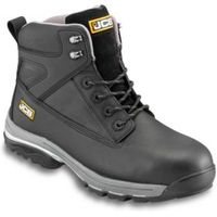 JCB Black Full Grain Leather Steel Toe Cap Fast Track Boots Size 13