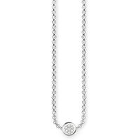 Thomas Sabo Glam And Soul Silver Diamond Circle Necklace