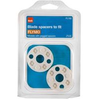 B&Q White Blade Spacers Pack Of 2