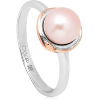 Clogau Tree Of Life Sterling Silver 9ct Rose Gold Pearl Ring