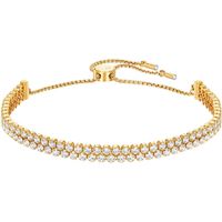 Swarovski Subtle Yellow Gold Clear Crystal Bracelet