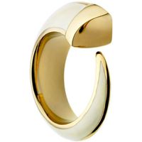 Shaun Leane Tusk Sterling Silver Yellow Gold Vermeil Enamel Ring