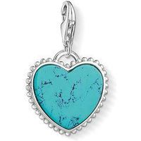 Thomas Sabo Charm Club Sterling Silver Turquoise Heart Charm