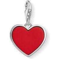 Thomas Sabo Charm Club Sterling Silver Red Heart Charm