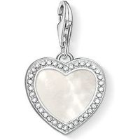 Thomas Sabo Charm Club Heart With Mother Of Pearl Charm