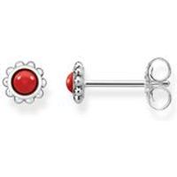 Thomas Sabo Glam And Soul Ethnic Red Stud Earrings