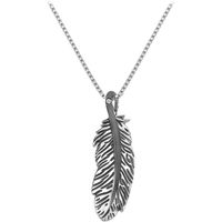 Hot Diamonds Necklace Feather Silver And Diamond