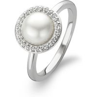 Ti Sento Ring Pearl And Cubic Zirconia Silver