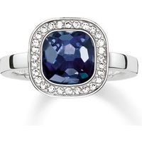 Thomas Sabo Ring Glam & Soul Secret Of Cosmo Blue Synthetic Corundum Silver D