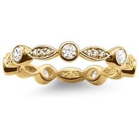 Thomas Sabo Ring Glam And Soul Eternity White Zirconia Pave Yellow Gold D