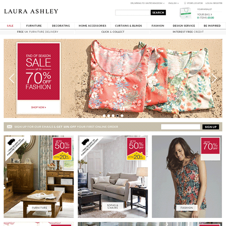 Laura Ashley - Home and Fashion Retailer