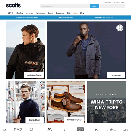 Scotts - Branded Menswear Retailer