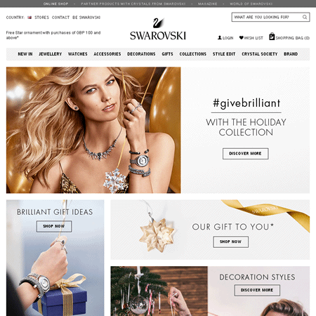 Swarovski - Jewellery and Accessories Retailer
